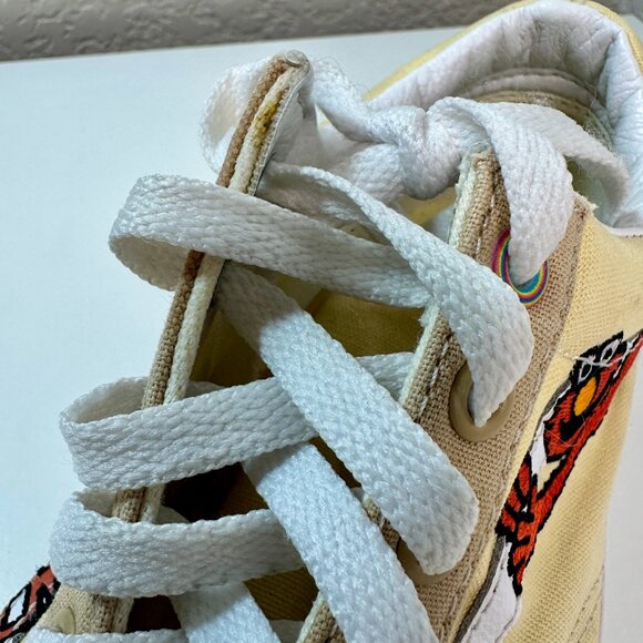 Vans X Sesame Street Old Skool Elmo Shoes Women's 7.5 / Men's 6 Floral Yellow - Picture 15 of 15